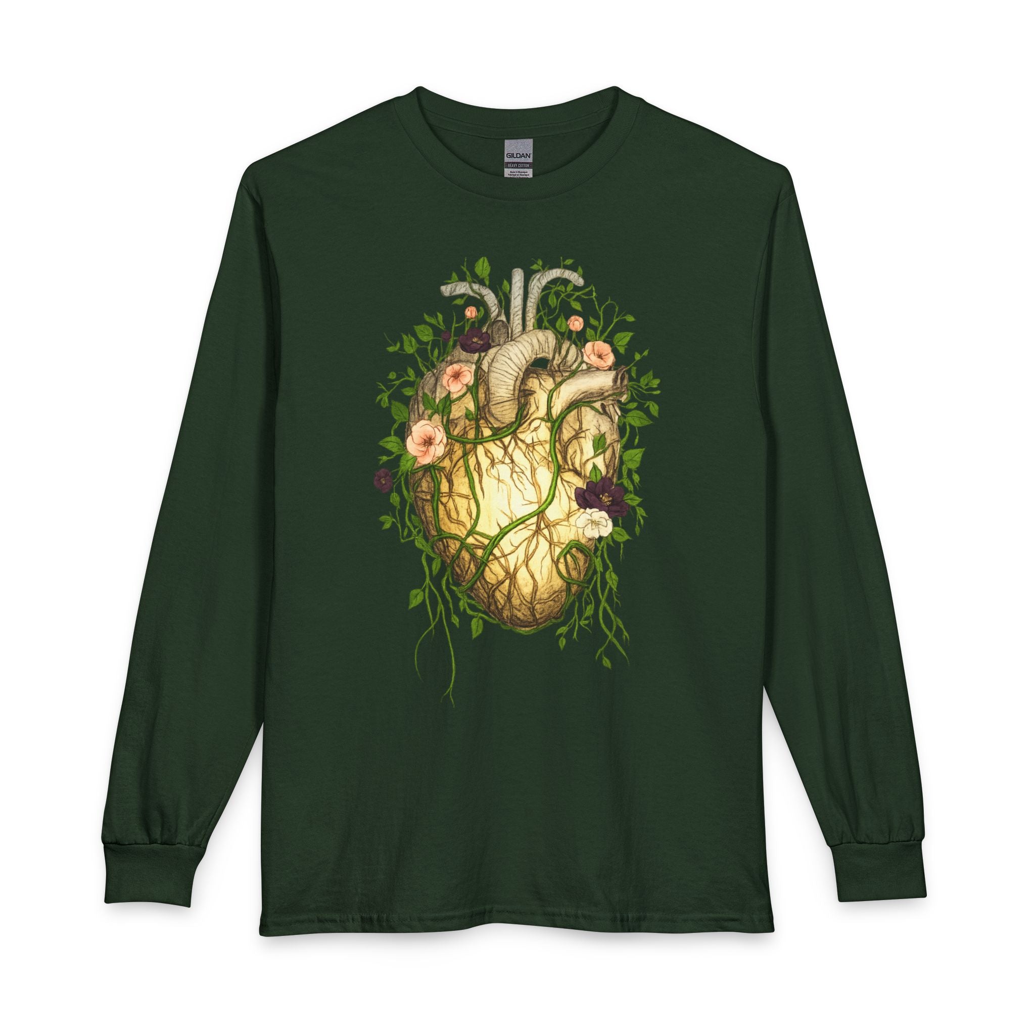Botanical Heart Long Sleeve Shirt