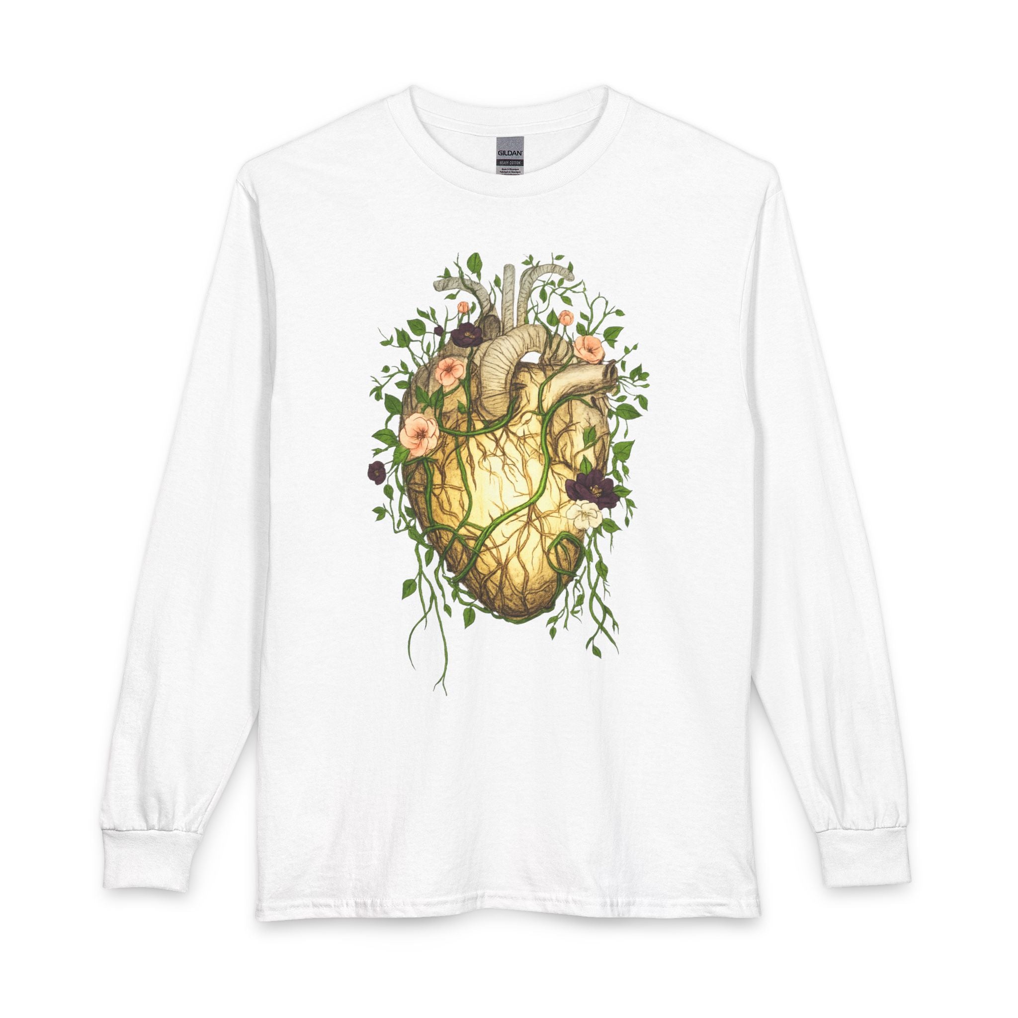 Botanical Heart Long Sleeve Shirt