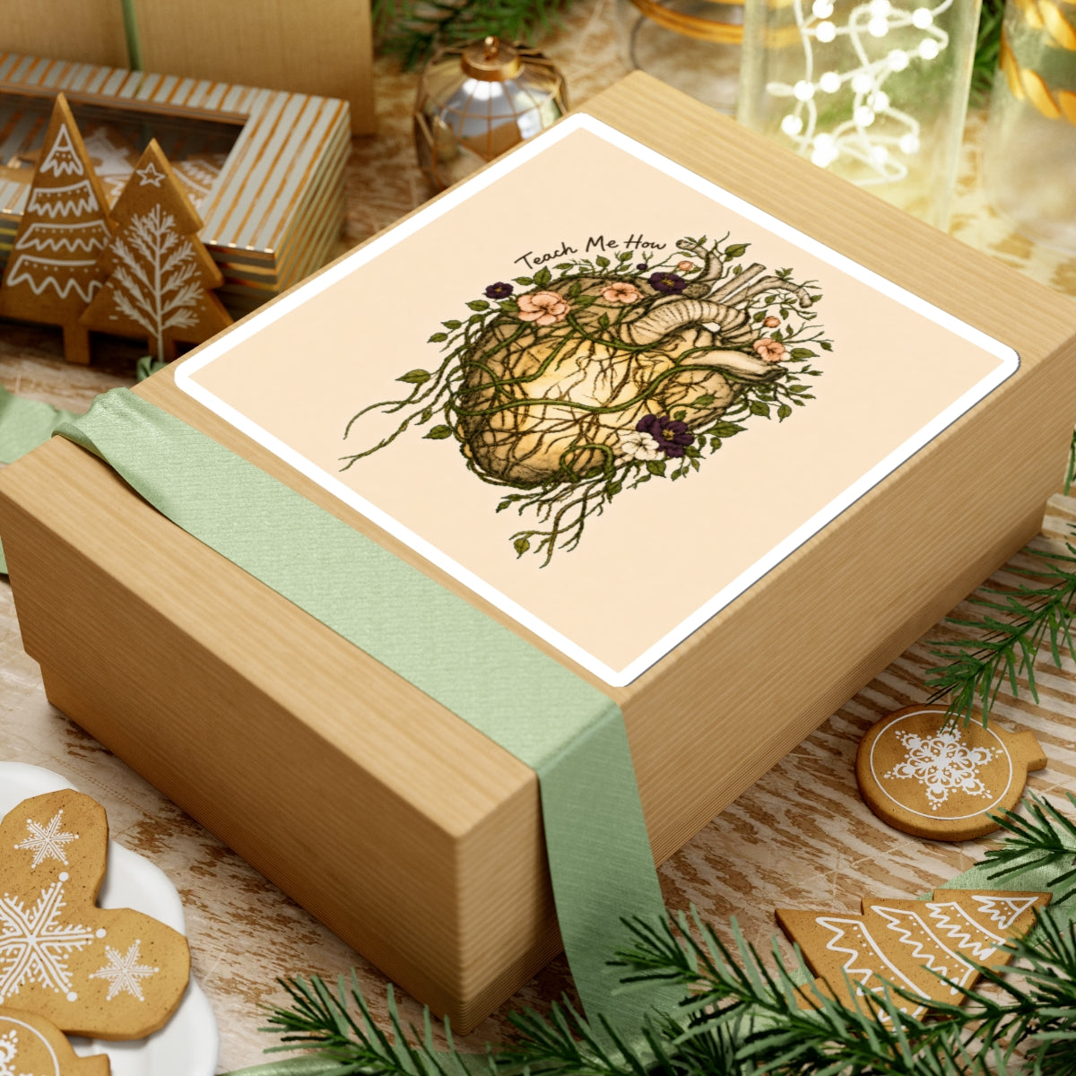 Botanical Heart Sticker- Teach Me How