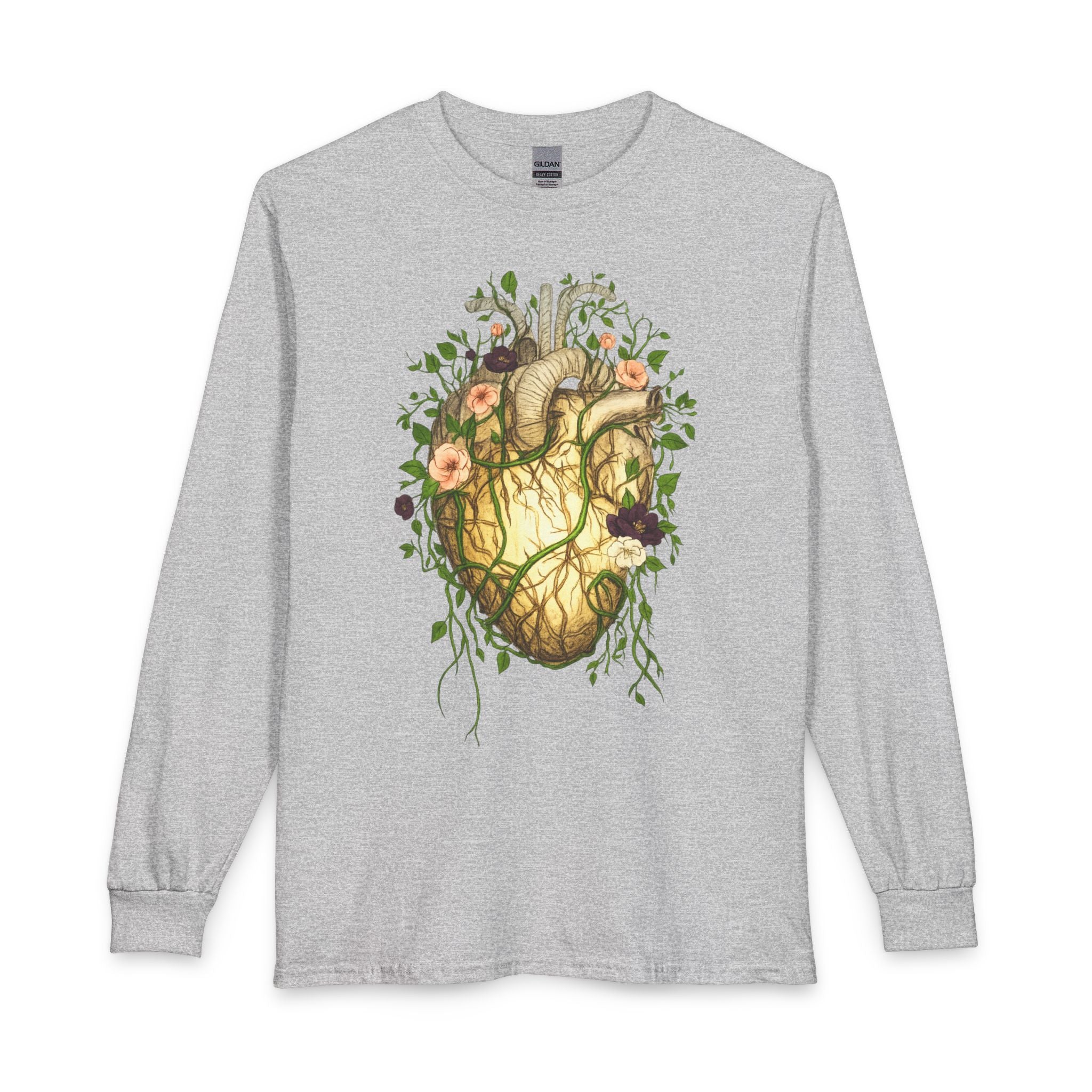 Botanical Heart Long Sleeve Shirt